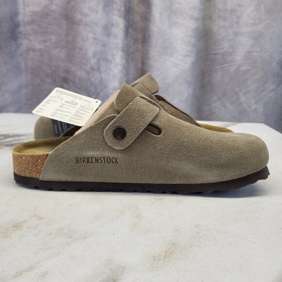 Birkenstock Boston BS TAUPE Clog Narrow Fit Size 41 Men's 8 Women's 10 - Picture 12 of 17